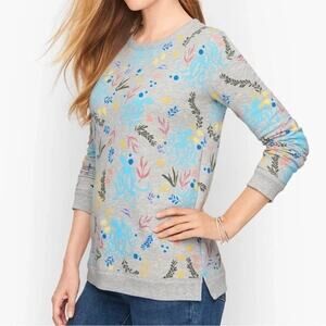 Talbots | Gray Colorful Octopus Sea Novelty Print Crew Neck Pullover Sweatshirt